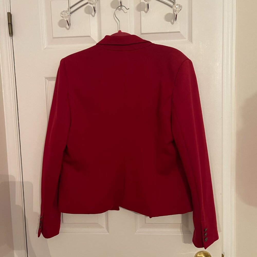 Red Blazer Jacket size L - Picture 2 of 6